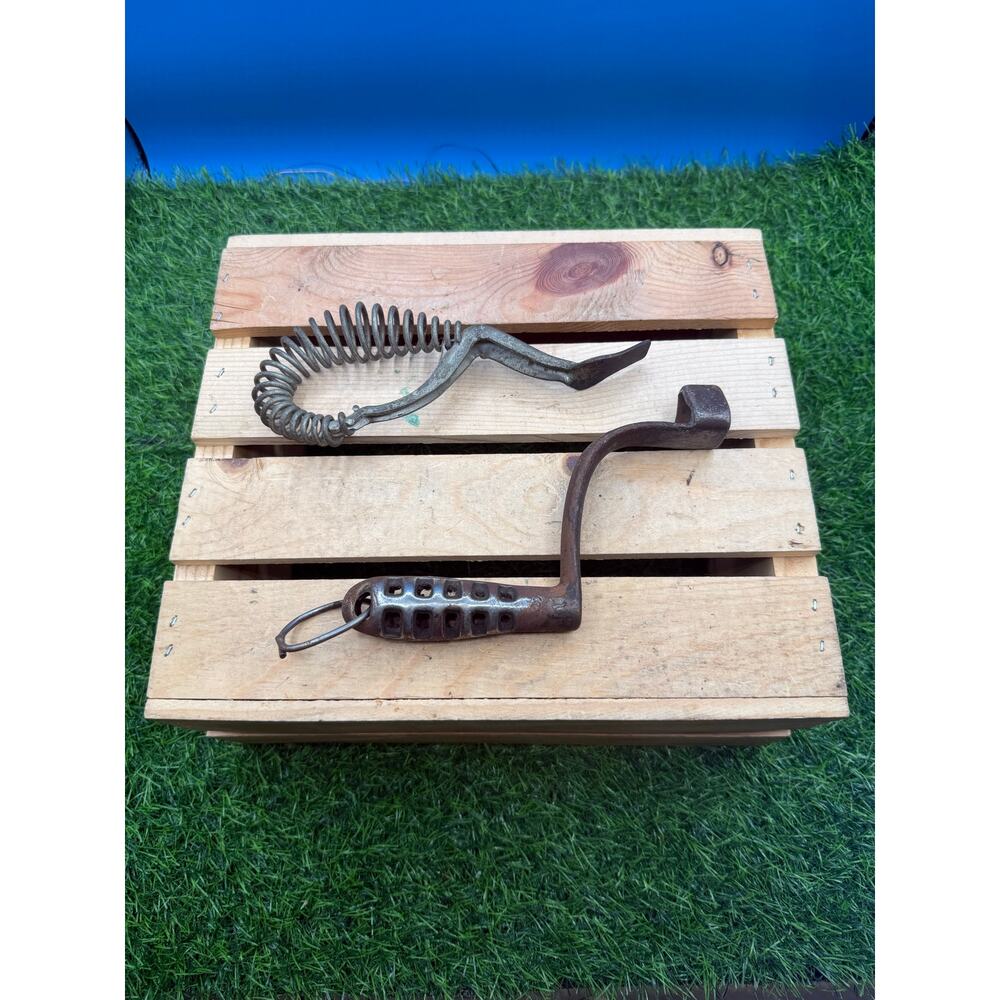 Vintage Cast Iron Stove Lid Lifter Tools – Lot of 2